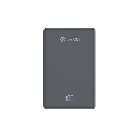 MagSafe Powerbank Extreme Speed Mini mit Display, PD 20W, 10000mAh, Space Grey, Devia