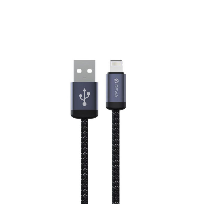 Lightning / USB Kabel Gracious, 2,4A, 2m, Schwarz, Devia