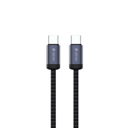 USB-C / USB-C Kabel Gracious, PD 60W, 2m, Schwarz, Devia