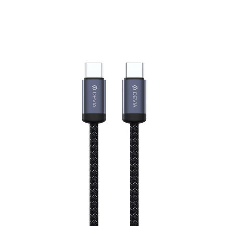 USB-C / USB-C Kabel Gracious, PD 60W, 2m, Schwarz, Devia