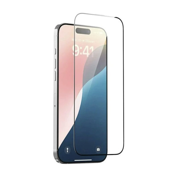 FullCover Panzerglas mit Applikator für iPhone 17, Devia