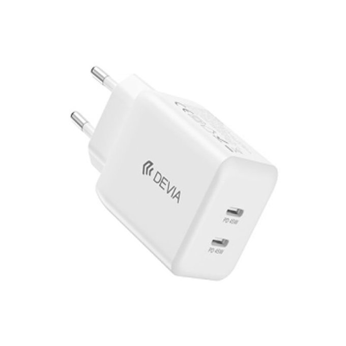 Ladeadapter Ultra7, 2x USB-C, PD 45W, Weiß, Devia