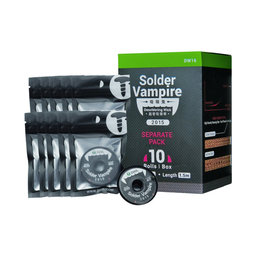 Entlötlitze, Solder Vampire, 2UUL DW16, einzeln verpackt, 10 Rollen/Box