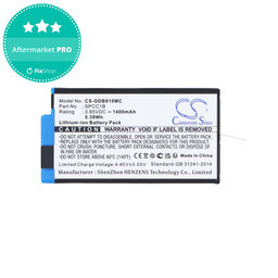 Akku batterie für GoPro Max, Max 360, Acbat-001, 1400mAh, Li-Ion, 3.85V, SPCC1B, HQ