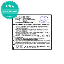 Batterie für Panasonic Lumix DMC, 1050mAh, Li-Ion, 3.7V, DMW-BCE10, HQ