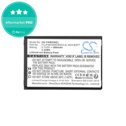 Batterie für Yealink W53, W53h, W78h, 900mAh, Li-Ion, 3.7V, W53-BATT, HQ