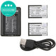 2 Akkus mit Ladegerät fürSony Cyber-shot DSC-RX100, Cyber-shot DSC-WX300B, 1150mAh, Li-Ion, 7.4V, NP-BX1, HQ