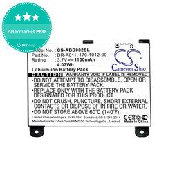 Akku batterie für Amazon Kindle 2, 1100mAh, Li-Ion, 3.7V, DR-A011, HQ