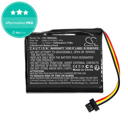 Batterie für TomTom Start 60, 1020mAh, Li-Ion, 3.7V, VFA, HQ