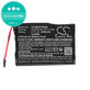 Batterie für Mitac Mio P350, P550, 1250mAh, Li-Ion, 3.7V, BL-LP1230, HQ