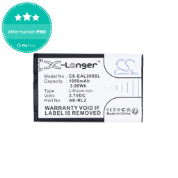 Akku batterie für Emporia Essence Plus, Talk comfort, V20, 1050mAh, Li-Ion, 3.7V, AK-RL2, HQ