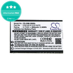 Akku batterie für Saiet Lumina, Ready, Single, Brondi Amico Favoloso, Gigaset GI390, 590, 800mAh, Li-Ion, 3.7V, V30145-K1310-X470, HQ