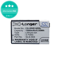 Akku batterie für Gigabyte GSmart G1345, 1500mAh, Li-Ion, 3.7V, GLS-H03, HQ