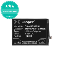 Batterie für Nokia 8.3 2020 5G, 4400mAh, Li-Pol, 3.85V, HQ480, HQ