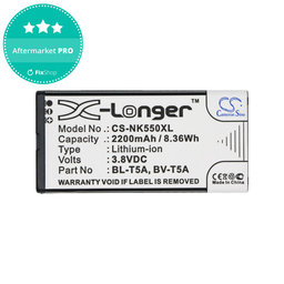 Batterie für Nokia Lumia 730, 2200mAh, Li-Ion, 3.8V, BL-T5A, HQ