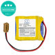 Batterie für Fanuc 18-T Series Programmable Logic, 2400mAh, Li-MnO2, 6V, BR-2/3AGCT4A, HQ