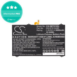 Akku batterie für Samsung Galaxy Tab S2, 5800mAh, Li-Pol, 3.8V, EB-BT810ABE, HQ