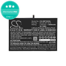 Akku batterie für Samsung Galaxy Tab A7, 6800mAh, Li-Pol, 3.85V, SCUD-WT-N19, HQ