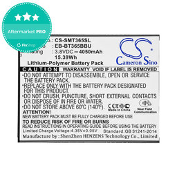 Akku batterie für Samsung Galaxy Tab Active 2 8.0, 4050mAh, Li-Pol, 3.8V, EB-BT365BBU, HQ