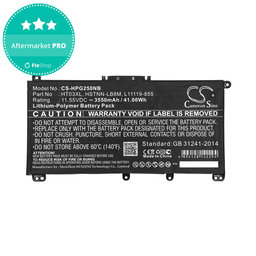 Akku batterie für HP Pavilion 14, 15, 17, 3550mAh, Li-Pol, 11.55V, HT03XL, HQ