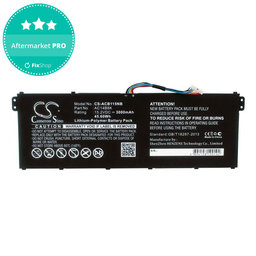Akku batterie für Acer Aspire 5, 7 E5, V3, Chromebook 11, 13, 15, 3000mAh, Li-Pol, 15.2V, AC14B18K, HQ