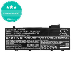 Batterie für Lenovo ThinkPad T480S, 4600mAh, Li-Pol, 11.58V, 01AV478, HQ