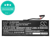 Akku batterie für MSI GS40, GS43, MS14, 8000mAh, Li-Ion, 7.6V, BTY-M47, HQ