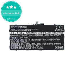 Batterie für Samsung Galaxy Tab S 10.5, 7900mAh, Li-Pol, 3.8V, EB-BT800FBC, HQ