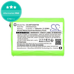 Batterie für Motorola Talkabout T280, T200, T82, T82 Extreme, 700mAh, Ni-MH, 3.6V, HKNN4002A, HQ