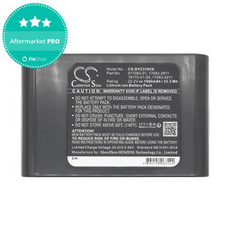 Akku batterie für Dyson DC31, DC34, DC35, DC44, 1500mAh, Li-Ion, 22.2V, 17083-2811, HQ