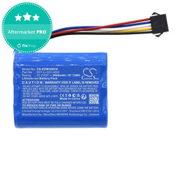 Akku batterie für Ecovacs Winbot X, WA30, WA50, 2600mAh, Li-Ion, 22.2V, S07-Li-222-3000, HQ