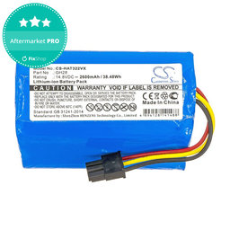 Akku batterie für Fomt R620c, Haier T322, J300s, Liectroux DH860, TCL S15, Tomefon, 2600mAh, Li-Ion, 14.8V, GH28, HQ