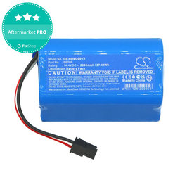 Akku batterie für Robzone Moppy 2.0, 2600mAh, Li-Ion, 14.4V, B6006, HQ