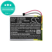Akku batterie für Garmin Dash Cam 20, Nuvi 3400, 1000mAh, Li-Pol, 3.7V, 361-00046-00, HQ