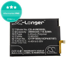 Akku batterie für Asus Zenfone Max M2, 3900mAh, Li-Pol, 3.85V, C11P1805 (1ICP4/67/87), HQ