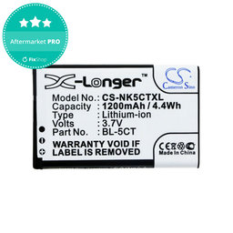 Akku batterie für Nokia 5220, 5630, 6303, 6700, C5, 1200mAh, Li-Ion, 3.7V, BL-5CT, HQ