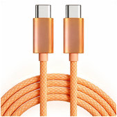 USB-C / USB-C-Kabel mit Schnellladen, PD 60W, 1 m, Orange