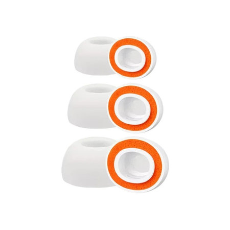 Ersatz-Silikon-Ohrstöpsel für AirPods Pro 3, Memory Foam, Set (L, M, S), Weiß
