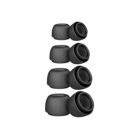 Ersatz-Silikon-Ohrstöpsel für Apple AirPods Pro und Pro 2, Set (L, M, S, XS), Schwarz