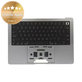 Oberer Tastaturrahmen für MacBook Pro 14", A2442 (2021), A2779 (2023), mit US-Tastatur und Akku, Space Gray, 661-32210, Genuine Apple