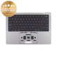 Oberer Tastaturrahmen für MacBook Pro 14", A2918 (2023), mit US-Tastatur und Akku, Space Gray, 661-35708, Genuine Apple