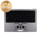 Oberer Tastaturrahmen für MacBook Pro 14", A2918 (2023), mit US-Tastatur und Akku, Space Black, 661-37958, Genuine Apple