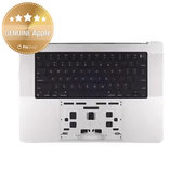 Oberer Tastaturrahmen für MacBook Pro 14", A3112 (2024), mit US-Tastatur und Akku, Silver, 661-42513, Genuine Apple