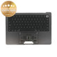 Oberer Tastaturrahmen für MacBook Pro 14", A3185 (2024), mit US-Tastatur und Akku, Space Black, 661-50210, Genuine Apple