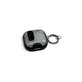 Silikonhülle mit Handy-Ständer und Karabiner für AirPods 4, Schwarz