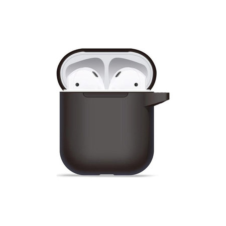 Silikonhülle für AirPods 1 und 2, Schwarz