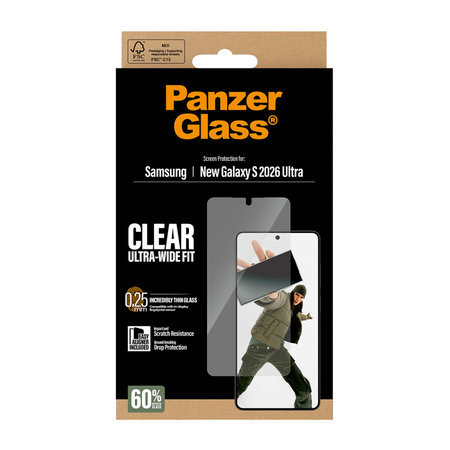 PanzerGlass - UWF Panzerglas mit Applikator für Samsung Galaxy S26 Ultra, klar