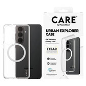 Hülle Urban Explorer mit weißem QI für Samsung Galaxy S26+, Transparent, PanzerGlass