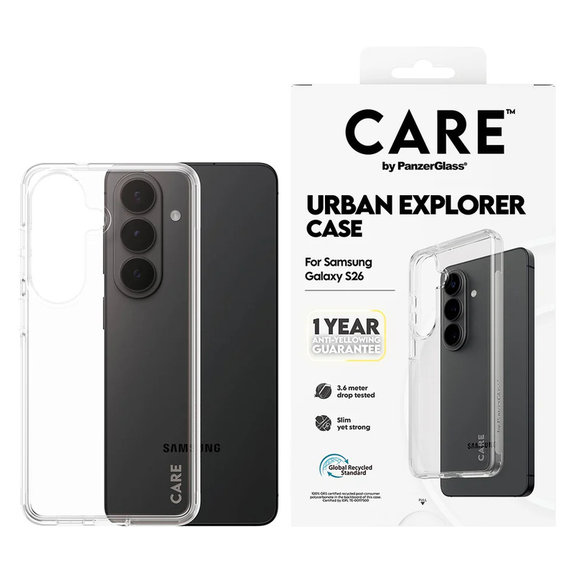 Hülle Urban Explorer für Samsung Galaxy S26, Transaparentná, PanzerGlass