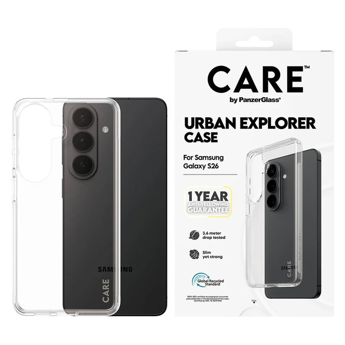 Hülle Urban Explorer für Samsung Galaxy S26, Transaparentná, PanzerGlass